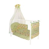 Luxusný set mantinel + obliečky + nebesá kolekcia Smart 135x100 - zelený8